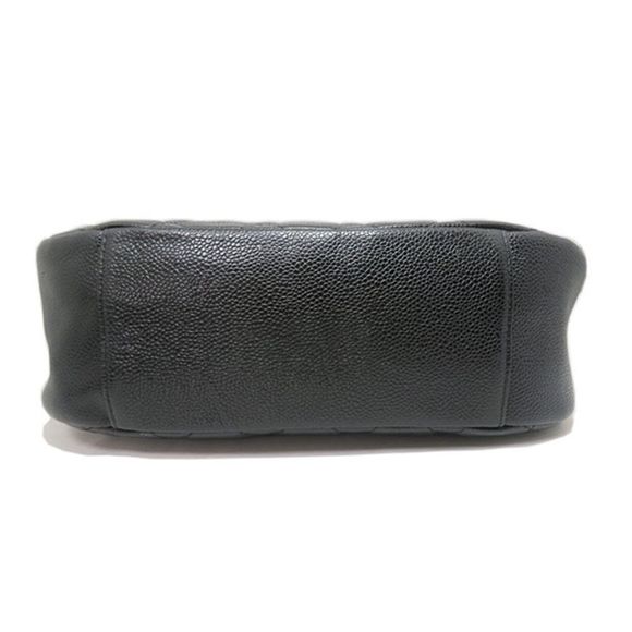 Chanel Caviar Gold Chain Rank A Tote Bag Coco Mark Black - Picture 2 of 10